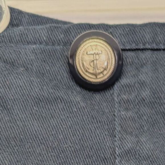 Vintage Nipon Studio Long Wrap Pencil Skirt Nautical Sailor 100% Cotton Size 8 - Picture 5 of 8